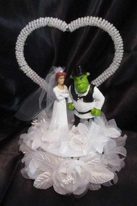 Disney Shrek and Fiona Wedding Cake Topper | Shrek wedding, Wedding ...