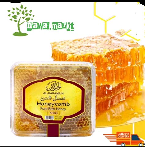 Honeycomb Madu Sarang Lebah Al Haramain Pure Raw Honey Madu Asli Lazada