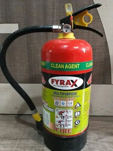 Fyrax 4 Kg Clean Agent Type Fire Extinguisher For Industrial Use At Rs