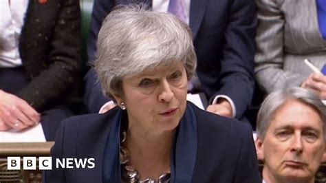 Theresa May To Offer Mps No Deal Brexit Vote Bbc News