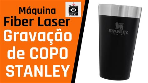 Gravação de Copo Stanley Maquina Fiber Laser 30W YouTube