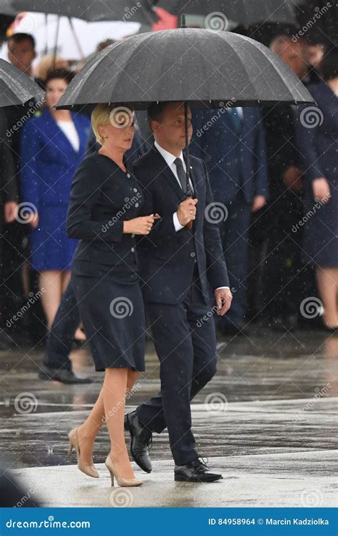 World Youth Day 2016 - Andrzej Duda with His Wife Agata Duda Editorial ...