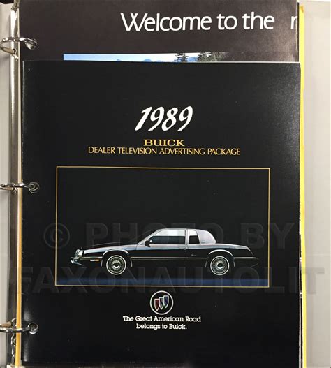 1989 Buick Dealer Advertising Planner Original