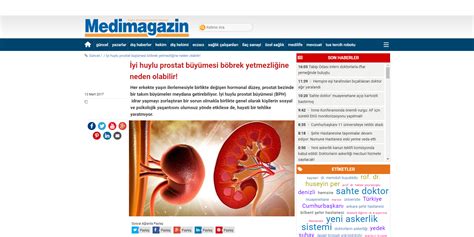 İyi Huylu Prostat Büyümesi Böbrek Yetmezliğine Neden Olabilir Medimagazin