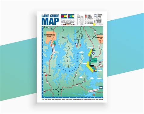 Lake Map Guide :: Behance