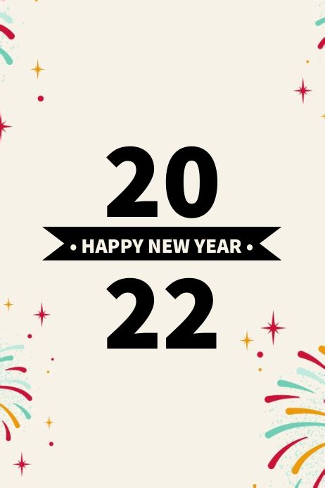 Happy New Year Poster Template Postermywall