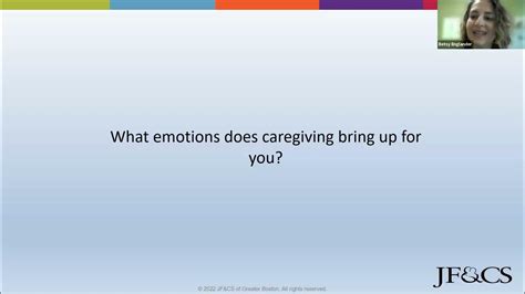 Caregiver Webinar Series December 2023 The Emotional Side Of