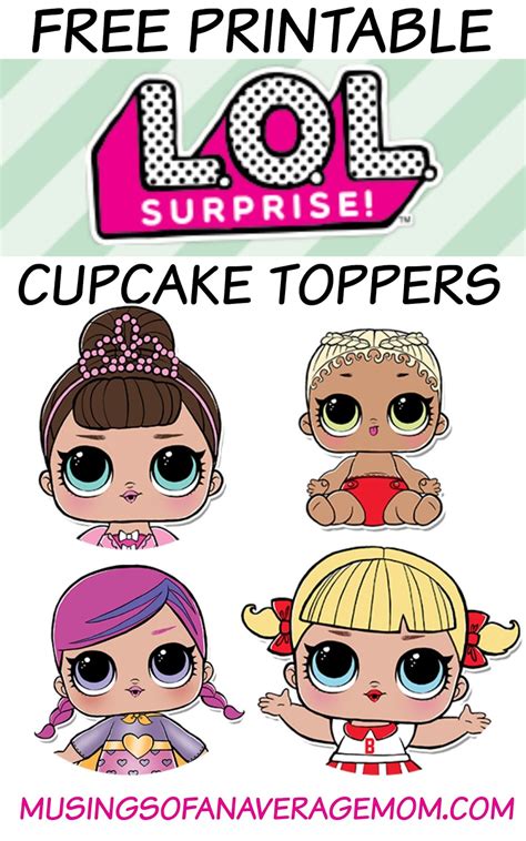 Lol Surprise Doll Logo Cupcake Toppers Printable