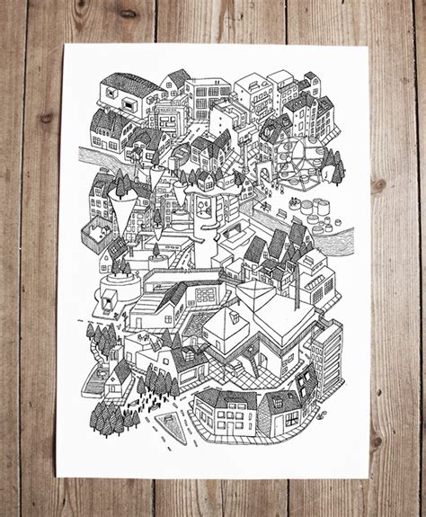 Small Town on Behance