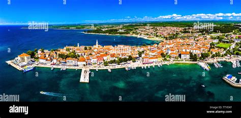 Aerial View Of The Old Town Of Porec In Croatia Stock Photo Alamy