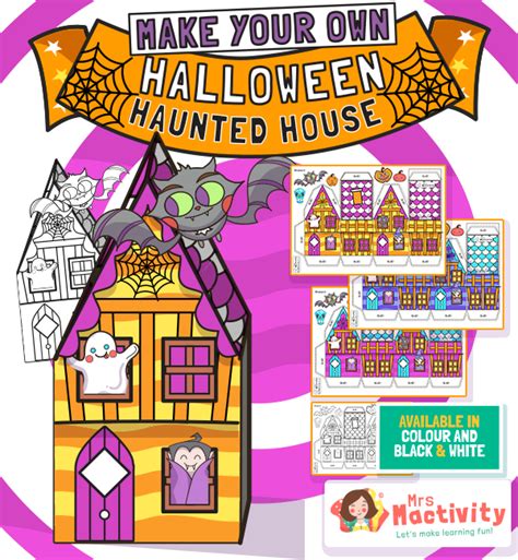 Halloween Haunted House Craft Activity Mrs Mactivity