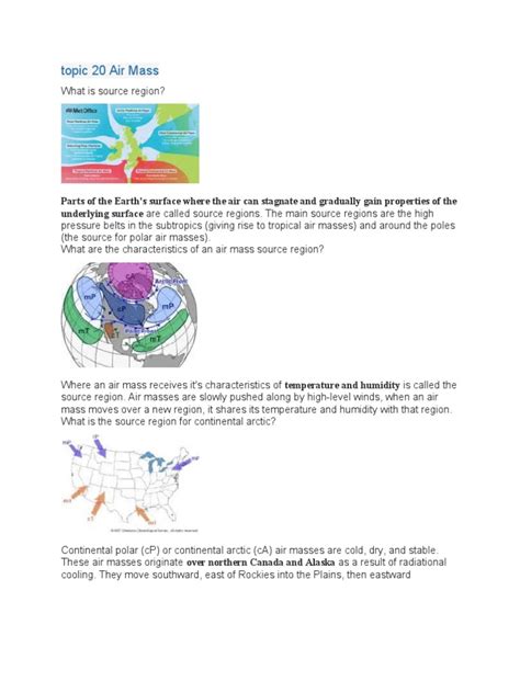 TOPIC 20- AIR MASS | PDF