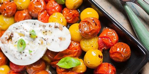 Tomates rôties et burrata di bufala Recettes simples et faciles de