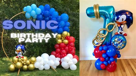 Sonic The Hedgehog Balloon Garland Arch Kit Ft Long Pcs Foil Sonic