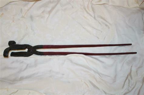 Unique Antique Hand Forged Blacksmith Tongs Antique Price Guide