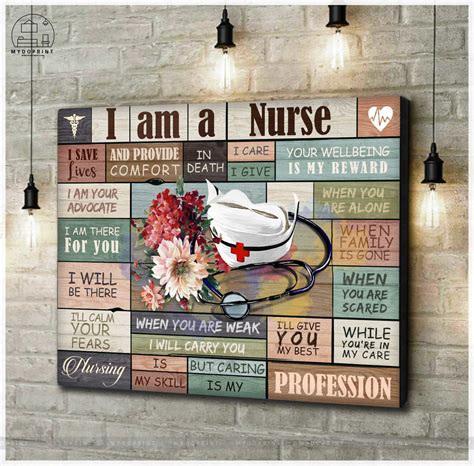 I Am A Nurse Wall Art Canvas Mydoprint