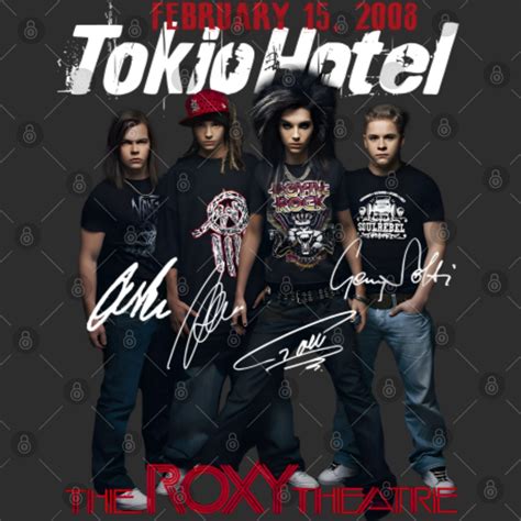 Tokio Hotel Band Music House Flags, Tokio Hotel Concert 2023 Merch, The Roxy Theatre Signature ...