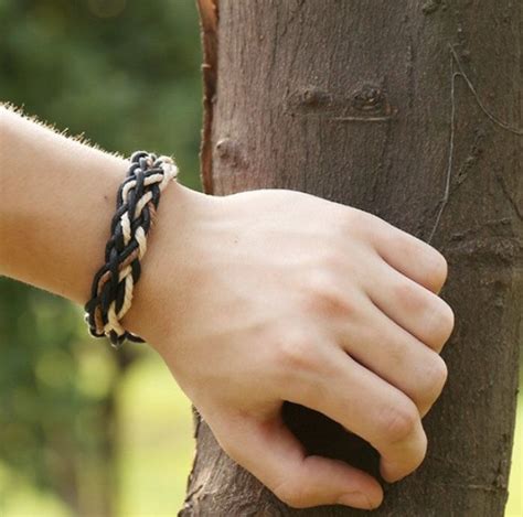 Hemp Bracelet Men S Vegan Braided Handmade Braclet Bst Etsy