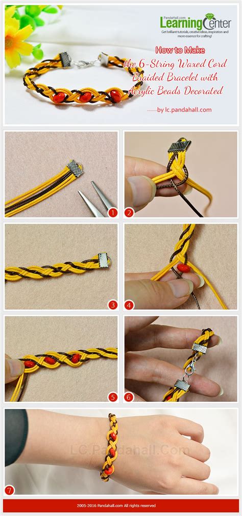 Tutorial On How To Make The String Waxed Cord Braided Bracelet With