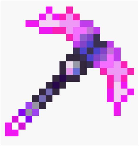 Minecraft Pickaxe Pixel Art