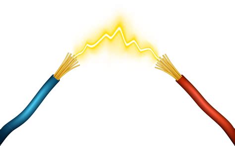 Cable De Conductividad Eléctrica De Chispa Vector PNG dibujos