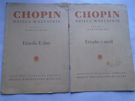 CHOPIN DZIEŁA WSZYSTKIE MAZURKI ETIUDY POLONEZ 6sz 12054452982