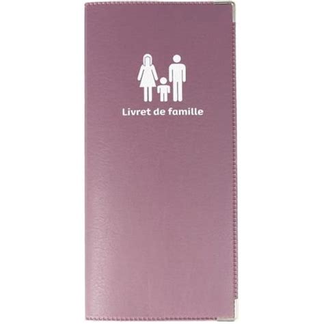 Etui livret de famille parmet fabrication Française simili cuir Violet