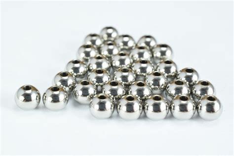 Mm Stainless Steel Round Beads Aaa Quality Pcs Smooth Etsy