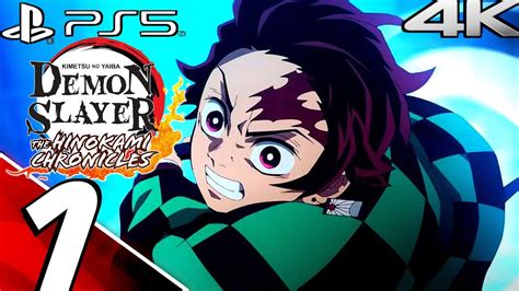 Demon Slayer Ps5 Gameplay Walkthrough Part 1 4k 60fps Kimetsu No Yaiba The Hinokami