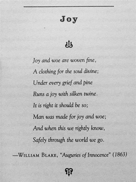 William Blake Joy Poetry Words Literary Quotes Poems