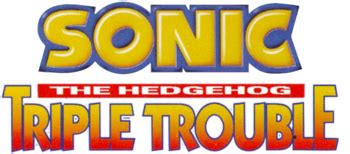 Sonic The Hedgehog Triple Trouble Sonic Archive