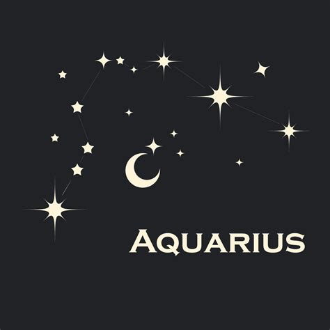 Star Constellation Zodiac Aquarius Vector All Elements Are Isolated 11282205 Vector Art At