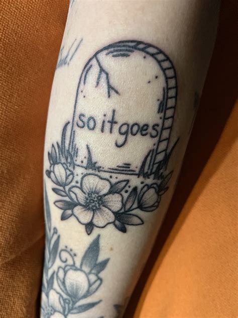 So It Goes Done By Ryan Osborne At Farewell Tattoo In Bend Or R