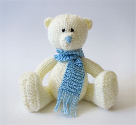 Knit Toy Teddy Bear Knitting Pattern Pdf Teddy Bear Tutorial Etsy