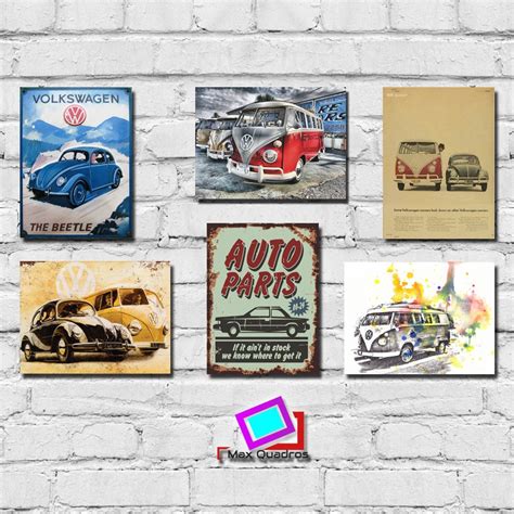 Kit Placas Decorativas Mdf Mm Carros Fusca Kombi Shopee Brasil