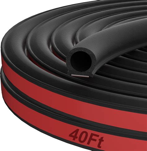 Amazon Alophoty 40 Ft Rubber Weather Stripping Door Seal D Shaped