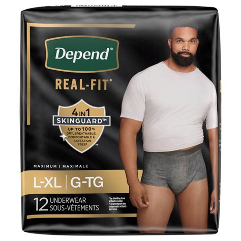 Save On Depend Real Fit L Xl Men S Incontinence Underwear Order Online