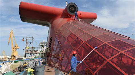 Carnival Cruise Ship Dry Dock Continues Latest Photos