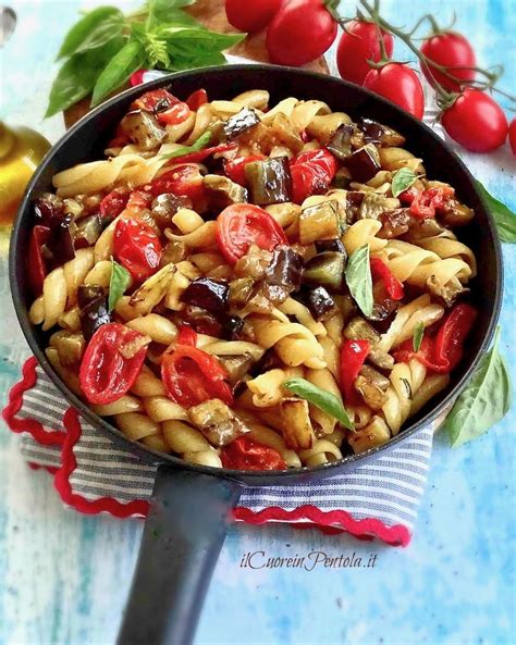 Pasta Con Melanzane Non Fritte Leggera E Gustosa