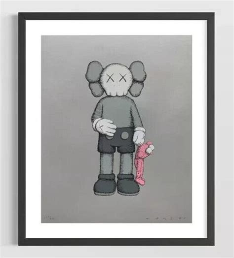 KAWS share Rare Limited Edition Framed Signed Lithograph, 2021, 16 X 20 ...