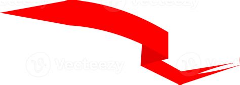 Red ribbon banner 11678678 PNG