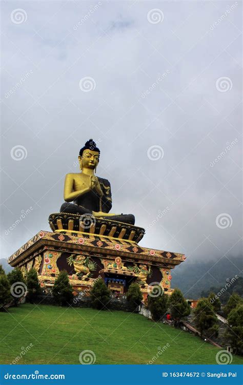 Buddha Park of Ravangla. Beautiful Huge Statue of Lord Buddha, at Rabangla , Sikkim , India ...