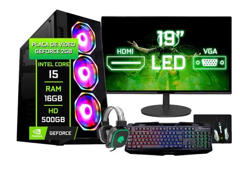 Pc Gamer Barato Completo Intel I Gb Hd Gb Geforce Gb Monitor