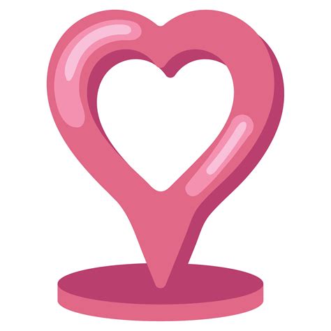 Heart Pin Location 16755119 Vector Art At Vecteezy