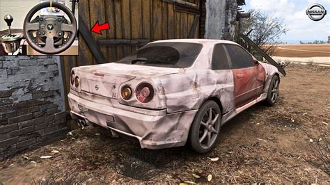 I Rebuilt An Abandoned Nissan Skyline Gtr R In Forza Horizon Youtube