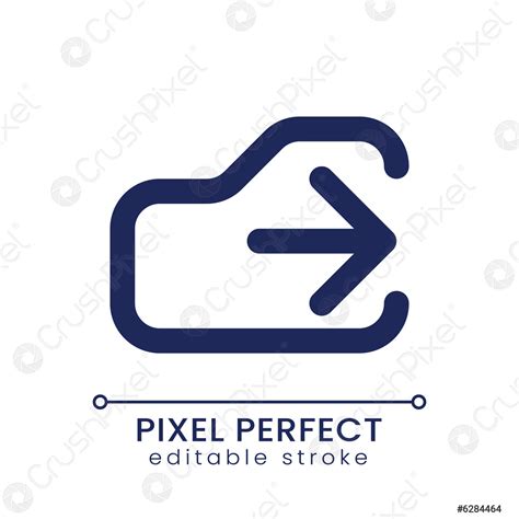 Icono de cierre de pixel lineal perfecto ui - vector de stock 6284464