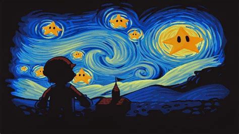 Vincent Van Gogh Mario Bros Mario Series Hd Wallpaper Rare Gallery