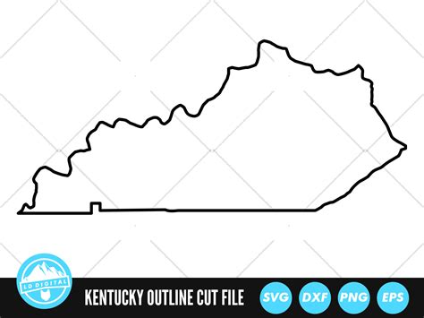 Kentucky Map Clipart Illustrations