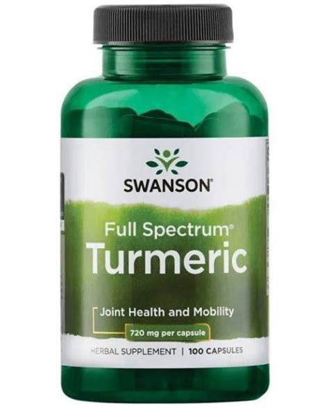 Turmeric 720 mg 100 капсули Swanson Ozone bg