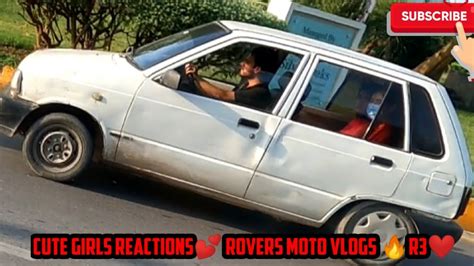 Cute Girls Reactions💕 Rovers Moto Vlogs 🔥r3 ️ Youtube